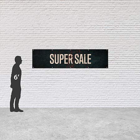 CGSignLab | Super Sale -Ghost Aged Aged באנר ויניל חיצוני כבד | 8'x2 '